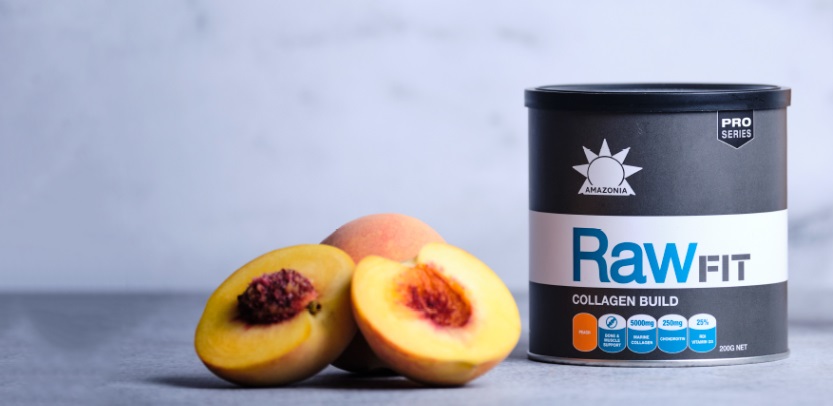raw collagen peach flavour
