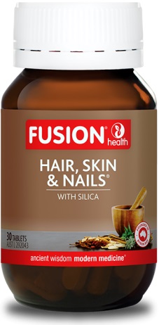 fusion hair skin and nails bottle