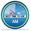 best time to use is a.m.