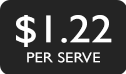 $1.22 per serve