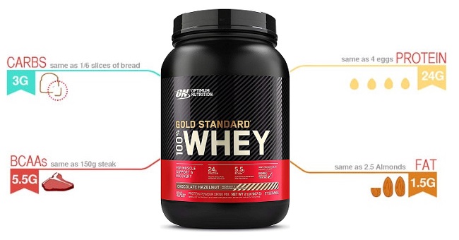 ON whey protein infographic