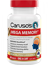 Carusos Natural Health Mega Memory Advanced