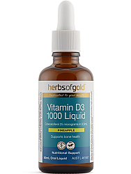 Herbs of Gold Vegan Vitamin D3 1000