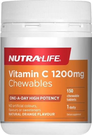 Nutra Life Vitamin C 1200mg Chewable Sporty S Health