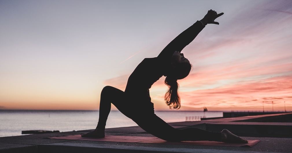 Yoga at thea beach